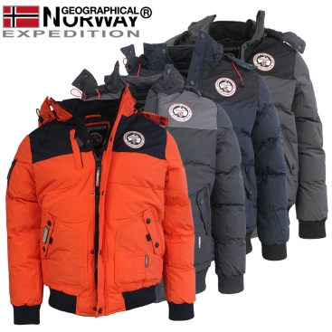 GEOGRAPHICAL NORWAY bunda pánská VERTIGO zimna prešívaná s kapucňou