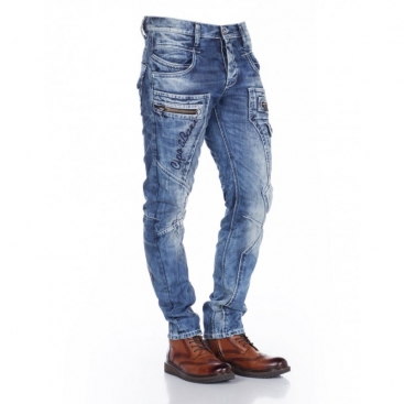 CIPO & BAXX kalhoty pánské C-1178 regular fit L:32 jeans džíny