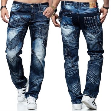 KOSMO LUPO kalhoty pánské KM130 jeans džíny