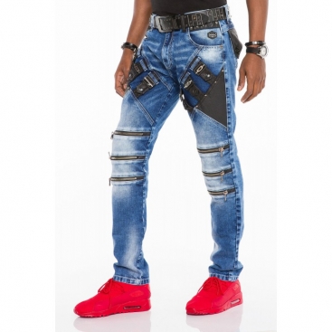 CIPO & BAXX kalhoty pánské CD461 slim fit L:34 jeans džíny