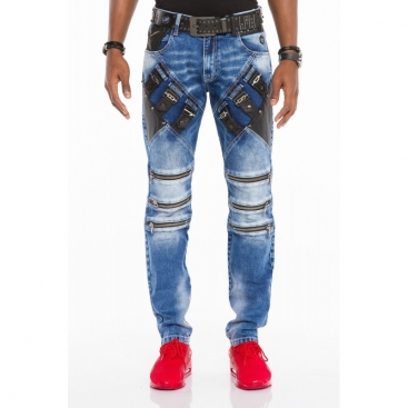 CIPO & BAXX kalhoty pánské CD461 slim fit L:34 jeans džíny