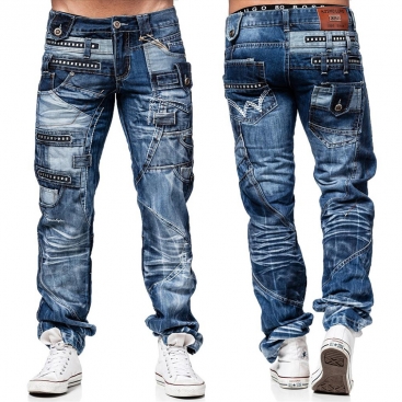 KOSMO LUPO kalhoty pánské KM001 L:32 džíny jeans