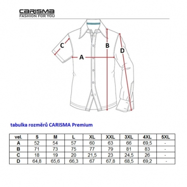 Košile pánská CARISMA krátký rukáv